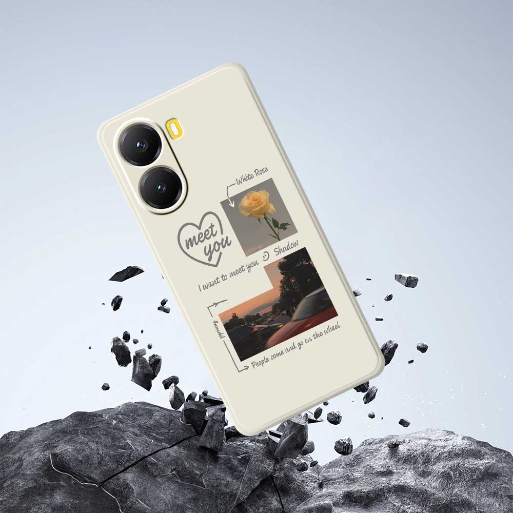 For Xiaomi Redmi Turbo 4 5G/Poco X7 Pro 5G Case Meet You Photo Pattern Printing Straight Edge TPU Phone Back Cover