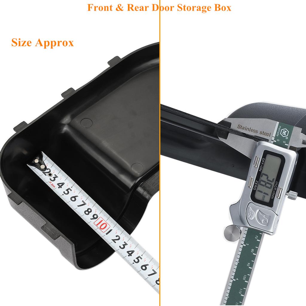 Front Rear Door Storage Box Tray for Jeep Wrangler JL JLU 4XE Rubicon Sports Gladiator JT 2018-2023 Stowing Tidying