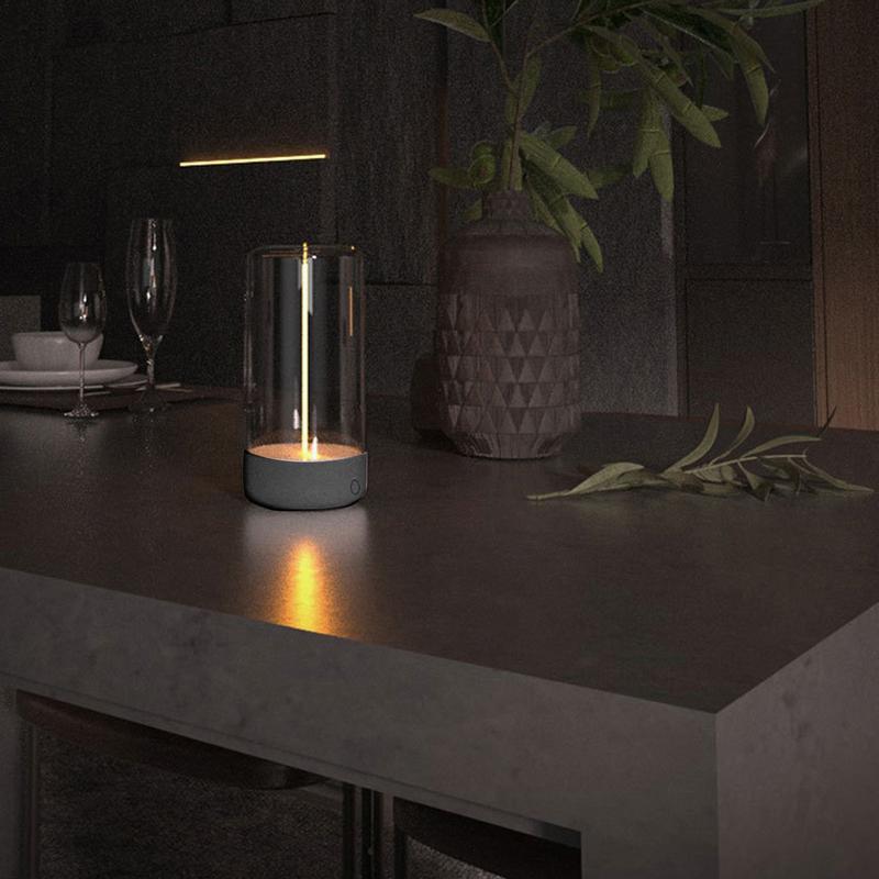 

Магнитная лампа Современная интерактивная Перезаряжаемая Маленькая настольная лампа Креативная интерактивная Беспроводная светодиодная настольная лампа Уникальное освещение с регулировкой яркости серый