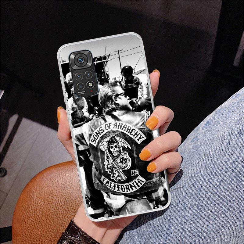 Sons Of Anarchy Black Phnoe Case for Phnoe Case for Xiaomi Redmi Note 15 14 14S 13 Pro Plus 12 12S 11S 11E 10S 10 11T 5G Unique