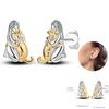 Ladies Sweet 925 Silver Ocean Star Flower Butterfly Design Trendy Earrings Birthday Commemoration Day Fine Sweetheart Jewelry
