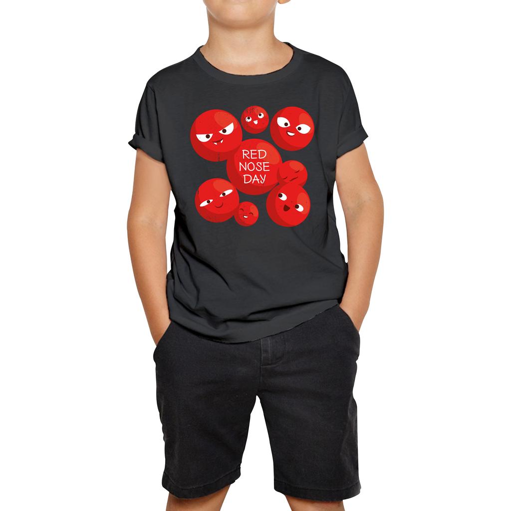 Red Nose Day Funny Noses Kids T Shirt