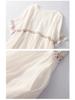 2025 Summer Women's Plus Size Ramie Embroidered Loose Retro Dress (Unlined)