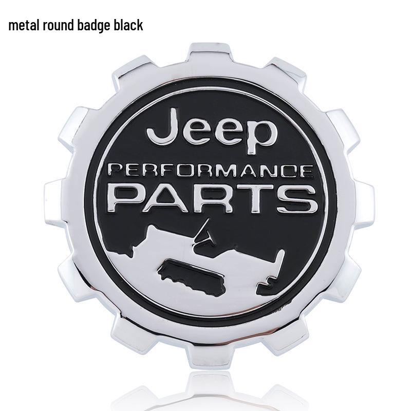 Autocolante Metalice Compatibile cu Logo Auto pentru Jeep Compass, Wrangler și Rezervor Combustibil