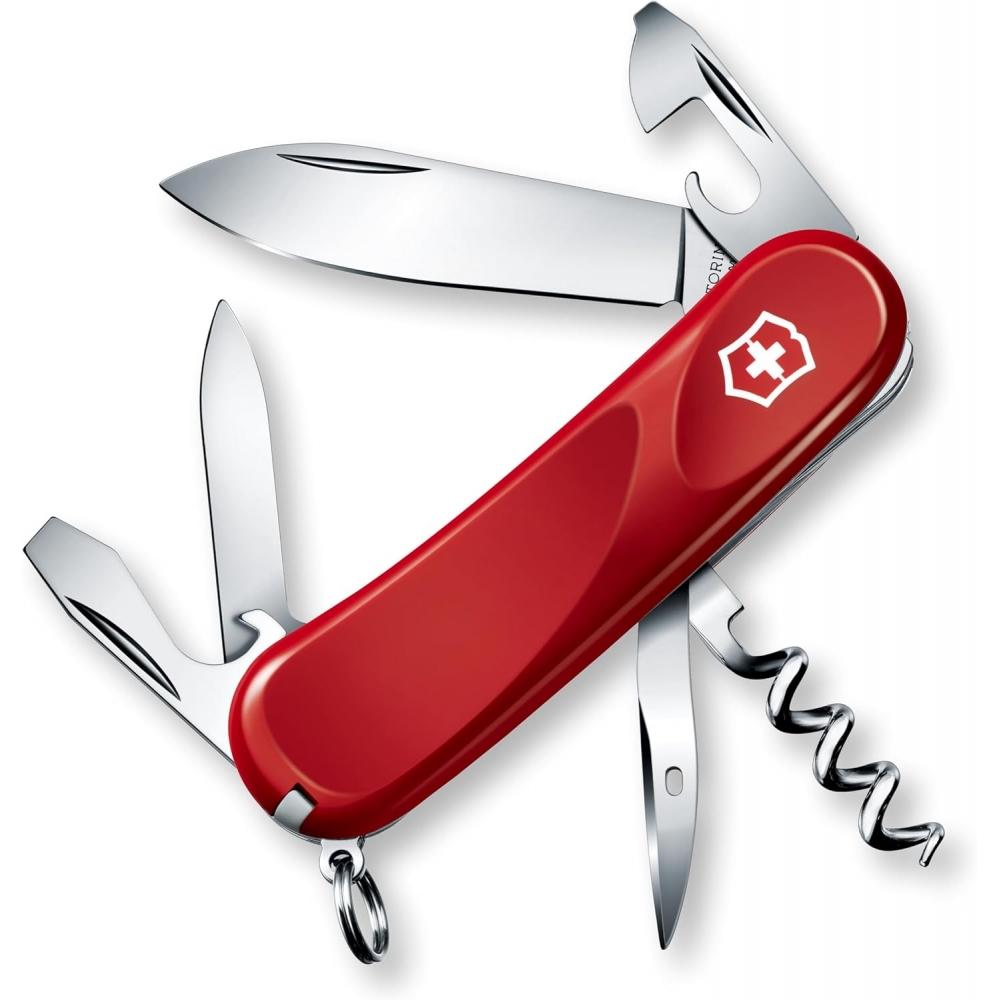 Victorinox Evolution Szwajcarski Scyzoryk Wielofunkcyjny Korkociąg Czerwony 10 Pojedynczych