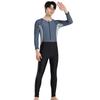 Men's Long Sleeve One-Piece Rash Guard Swimsuit