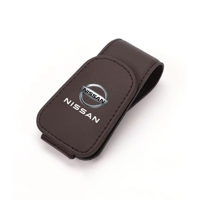 Car Glasses Clip Sun Visor Hanger Clip Ticket Card Clips For Nissan Qashqai Sylphy Tiida Altima Teana X-Trail Leaf Accessories