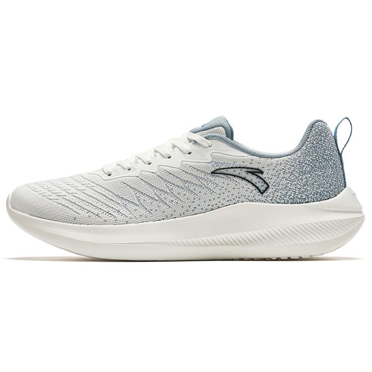 New Anta Anti Slip And Wear Resistant Lightweight Low Top Running Shoes Men's White Blue 912335505-4