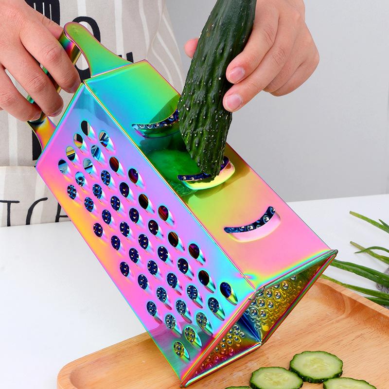 Stainless Steel Multi-purpose Planer, Household Kitchen Scraper, Slicer, Multi-functional Vegetable Cutter