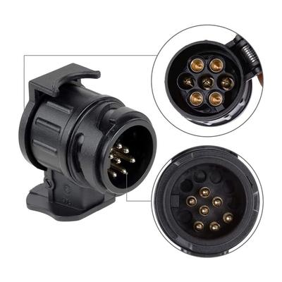 13 Pin To 7 Pin Towing Adaptor Trailer Caravan Truck Towbar Car Plug Adapter 12V Waterproof Electric Socket Converter Connector