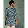 Libas Women's Printed A-Line Kurtis (26593_Blue
