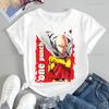 T-shirt Imprimé Saitama One-Punch Lâche Tendance Saitama Harajuku Manches Courtes Unisexe Shirt Graph