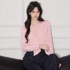 Women's Elegant Tie-Neck Long Sleeve Blouse