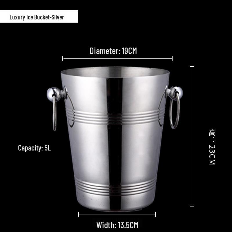 Stainless Steel Tiger Head Ice Bucket for Champagne, Beer, and Wine – Ideal for Bars and KTV.