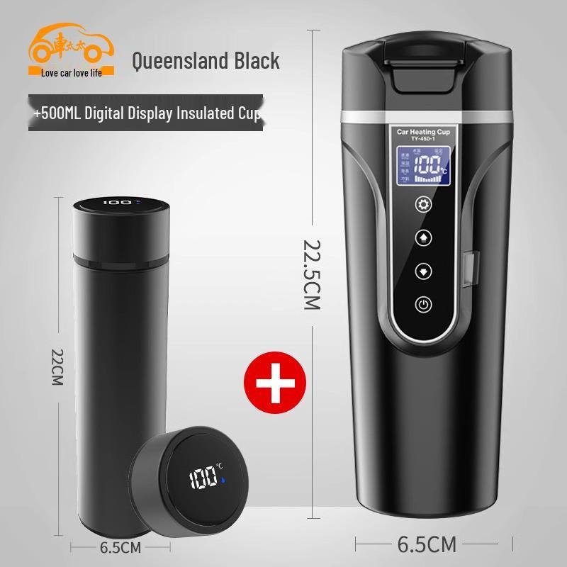 Electric Car Kettle & Water Heater (12V/24V), Universal Insulation for Vehicles
