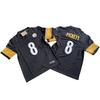 Pittsburgh Steelers Camiseta de Fan Legacy para Hombre Mezcla de Algodón Bordada Uniforme de Fútbol Rugby Deportes