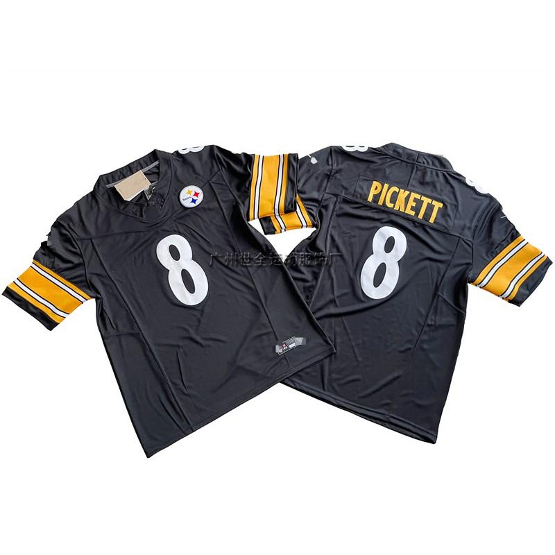 Pittsburgh Steelers Camiseta de Fan Legacy para Hombre Mezcla de Algodón Bordada Uniforme de Fútbol Rugby Deportes