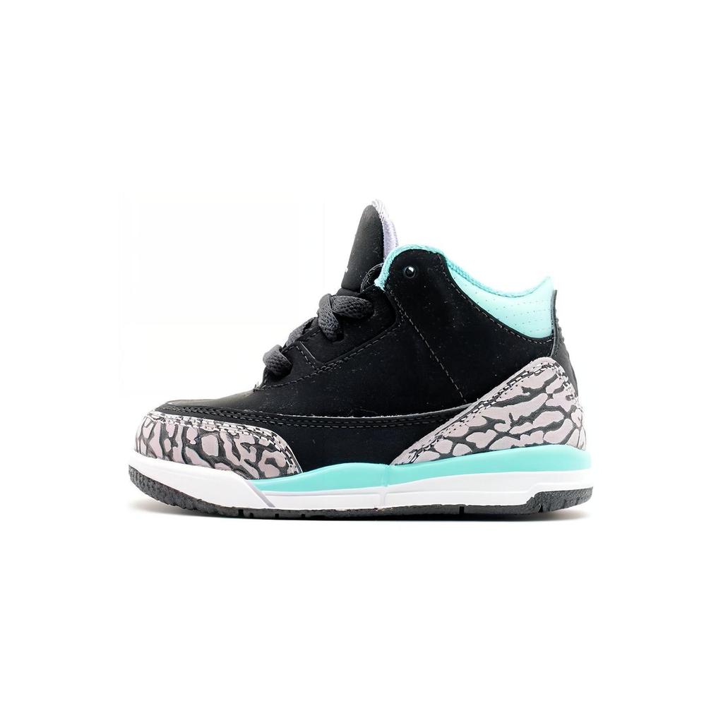 Jordan Air Jordan 3 Tiffany TD High top Casual Shoes Black Infant And Toddler 654964-045