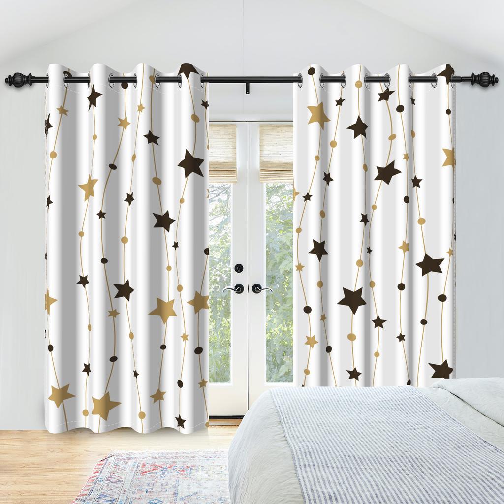 Lichtblockierende Abstrakte Linienkunst Vorhänge Beige Marine Minimalistische Schlafzimmer Wohnzimmer Dekor Thermische Fenster Vorhänge Modern Polyester Waschbar