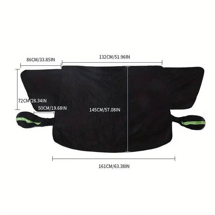 Car Windshield Cover Snow Ice Frost Protector Sun Shade Snow Cover Winter Windproof Front Windshield Protector Universal Fit for SUV Sedan