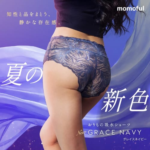 momoful Women's Seamless, Waterproof, Anti-odor, Antibacterial, and Breathable Sanitary Panties with Lace Design (15ml/30ml Capacity) for Daily Wear (