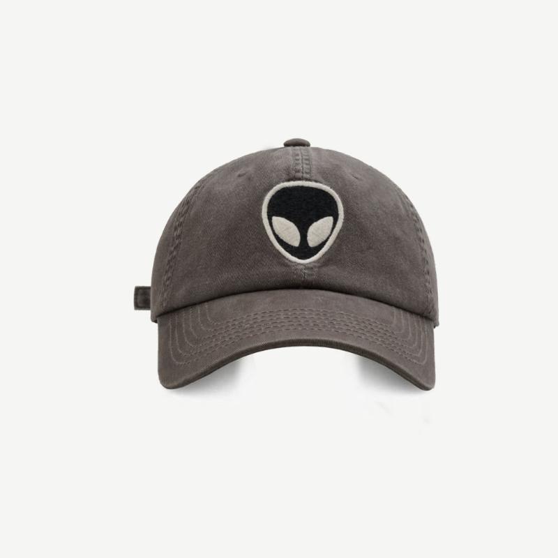 Cartoon Embroidered Baseball Cap Summer Street Trend Hip-hop Baseball Cap Women Korean Style Soft Top Wide-brimmed Couple Peaked Cap