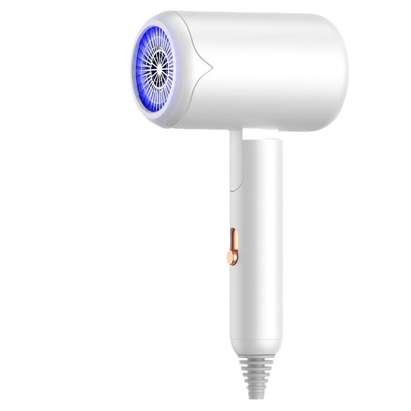 

Компактный складной фен для быстрой сушки волос с синей подсветкой — Т-образный дизайн для дома, путешествий и общежитий