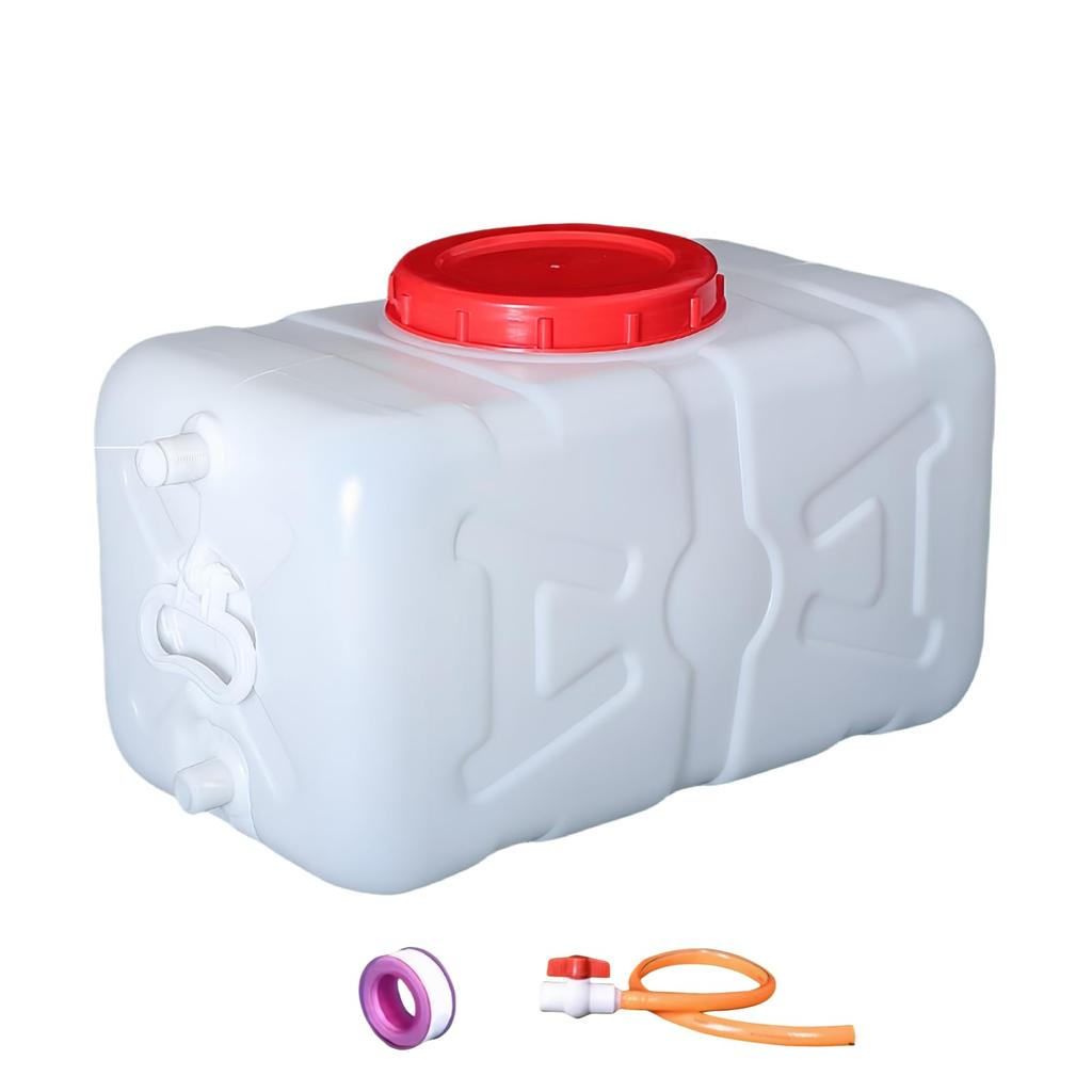 BDHD Water 70L Large Capacity Water Tank with Water Carrier for Home Outdoor Disaster Car Water Water Bucket Supply Hose Connection Tank, 15L, 25L,