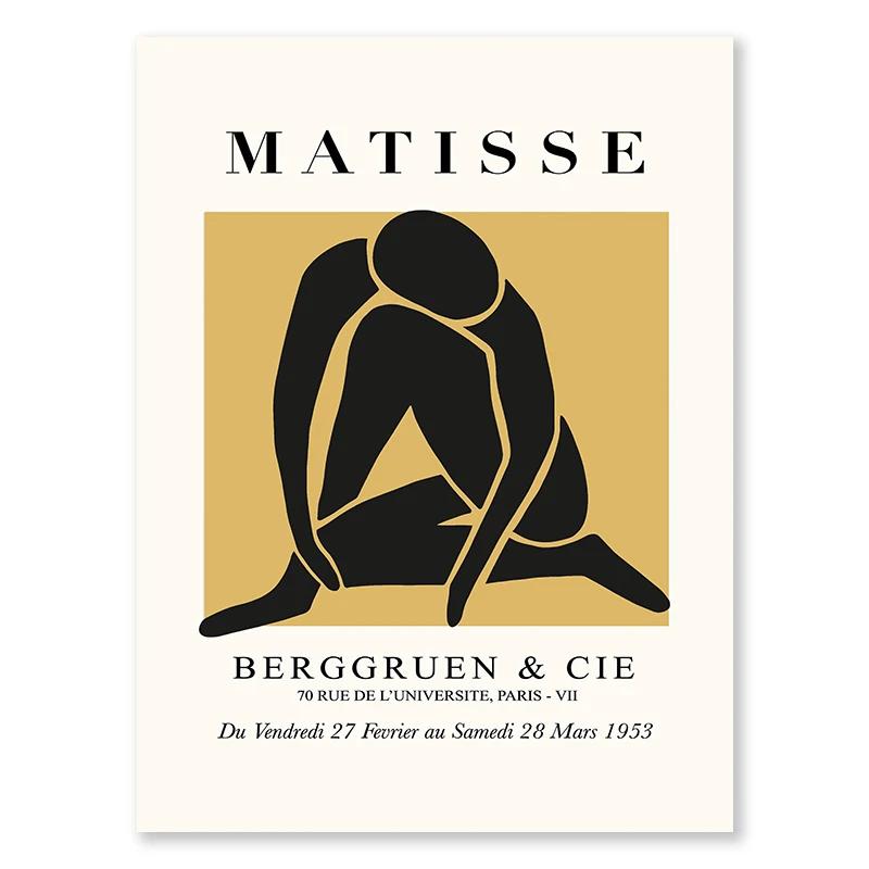 Abstract Matisse Modern Wall Art Flower Market Colour Canvas Painting Flower Grass Wooden Prints Kitchen Living Room Decoration