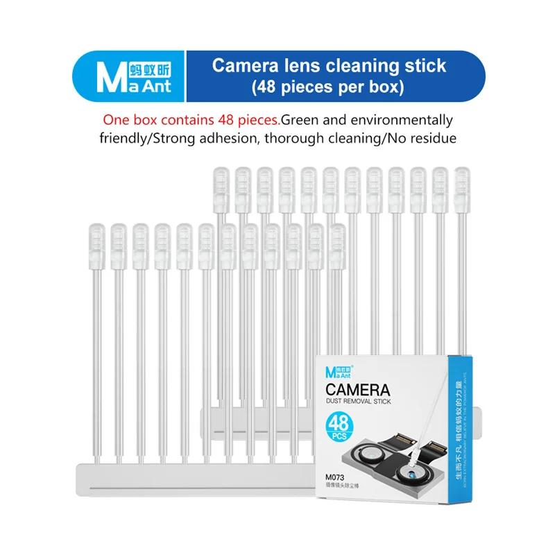 

MaAnt M073 48pcs Camera Lens Dust Removal Rod for Phone No Residue Without Damaging Component 360° All Round Cleaning Tool