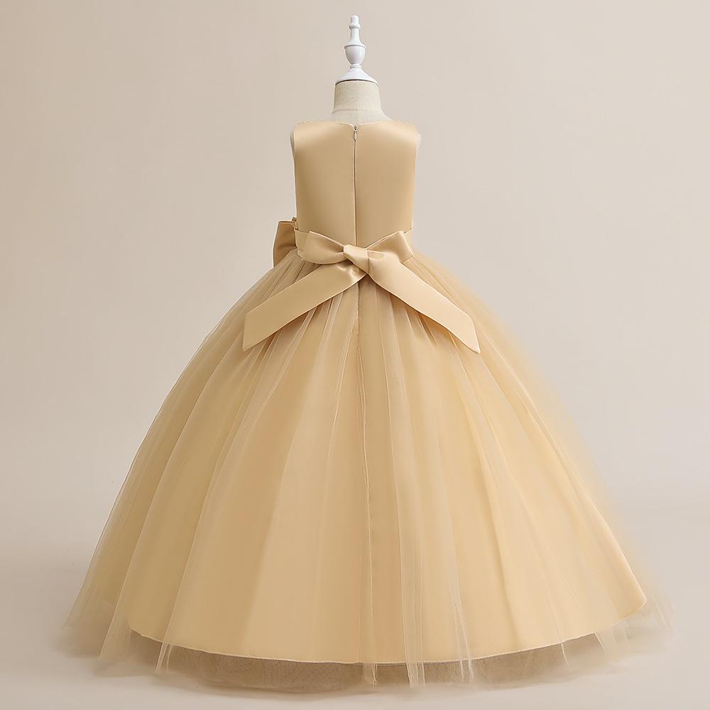 Abito Principessa in Tulle Soffice 2024 per Bambine - Gonna Lunga, Ideale per Matrimoni & Spettacoli, Adatto a Bambini Medi e Grandi