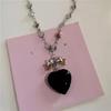 Elegant Heart Necklace Polished Alloy Jewelry Versatile Elegant Clavicle Chain Accessory For Dates Event Presents