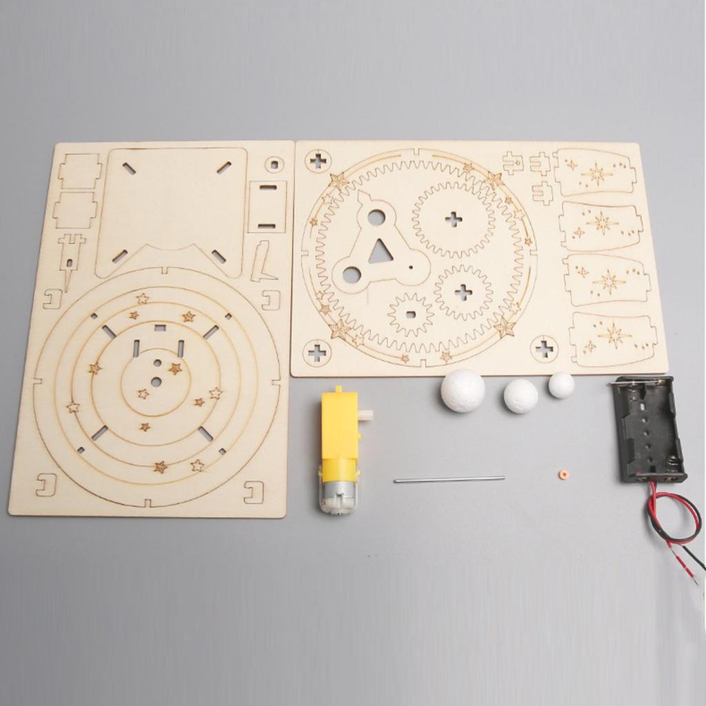 Electric Solar System Model Sun Earth Moon Orbital DIY Science Experiment Educational