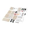 4 Sets 3D Wooden Puzzle Excavator Hand Generator Electric Tank Vehicle Toy Set Kit for Kids
