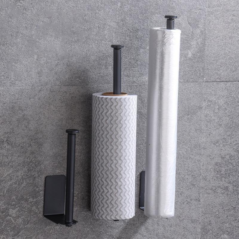 Kitchen Towel Holder Stainless Steel Paper Towel Holder Under Sink Organizer Lengthen Storage Rack Sink Accessories SNJ007