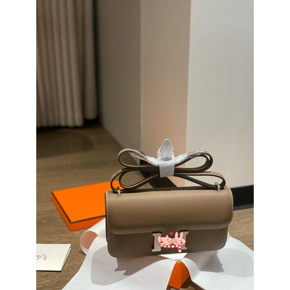 Ep Palmprint Top Layer Cowhide Horizontal Plate Light Luxury Style Single-shoulder Crossbody Women's Bag