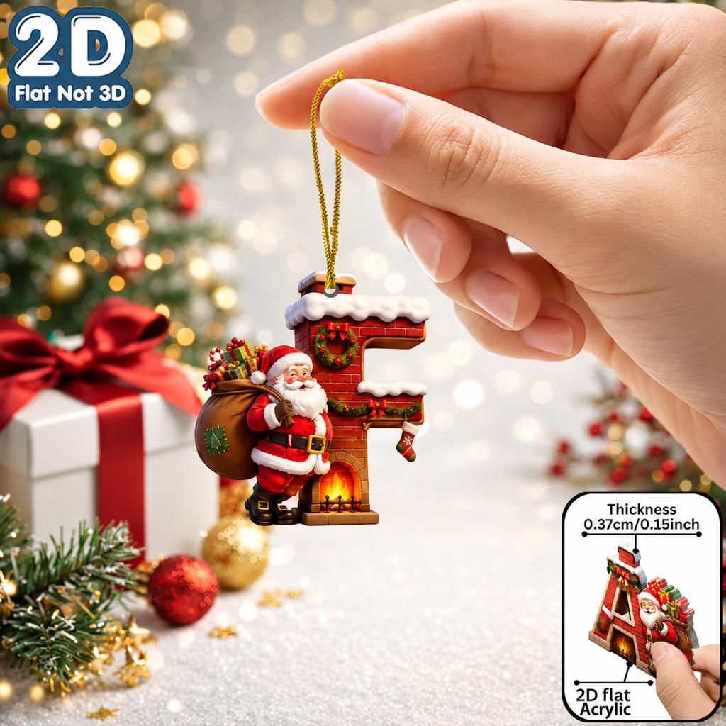 2d Flat Ornament Acrylic Acrylic Decorative Pendant Christmas Pendant Fade Resistant Acrylic Hanging Decoration For Holiday