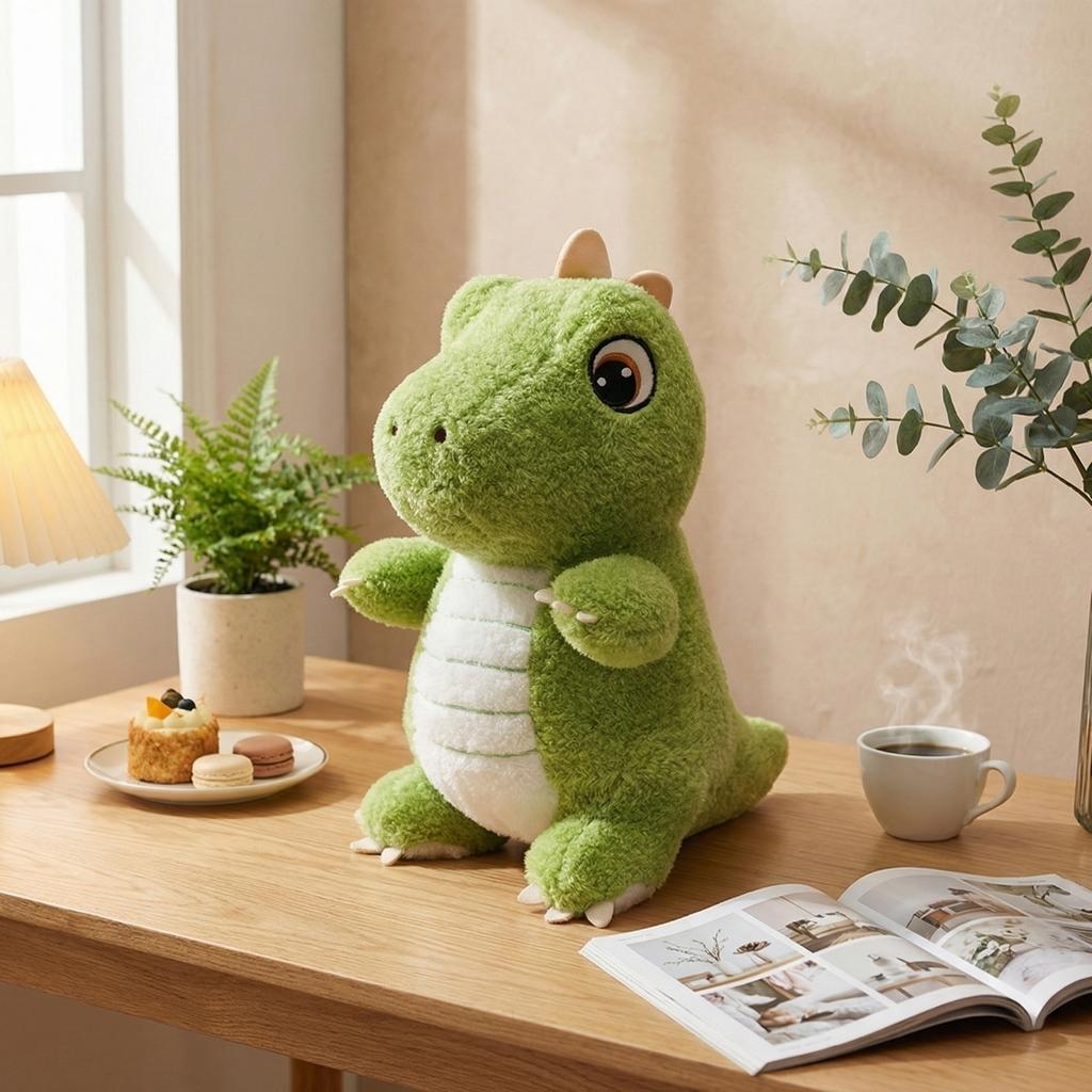 Plush Dinosaur Stuffed Animal Soft Toy Cartoon Dinosaur Pillow Plush Doll for Kids Parent Child Interaction and Photography Prop