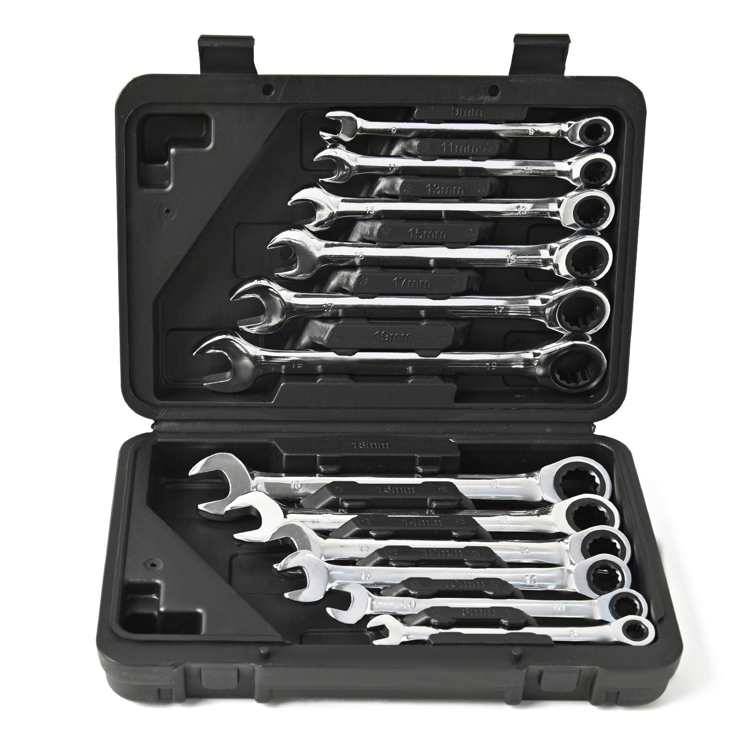 

Rikopin Gear Wrench Прямая трещотка Gear Wrench Трещотка для электрики ОВКВ Механики Автомобильный ремонт Набор, Набор, Набор из 12 предметов, Гаечный ключ,