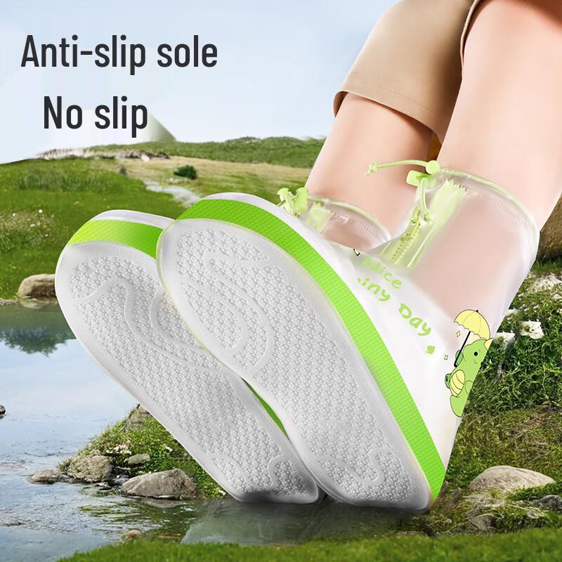 XuanYong Kids Cartoon Dinosaur Silicone Rain Shoe Covers