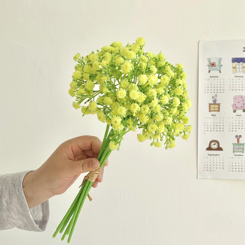 Baby's Breath Soft Rubber Artificial Flower Bouquet for Living Room Decor