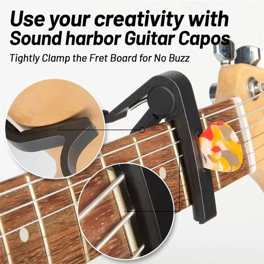Rose Wood Grain Guitar Capo Stable Rubber Padded Violin Tune Change Clamp  Electric Guitar