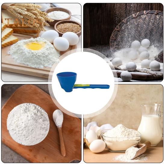 Messlöffel, Trichterschaufel für Pulver und Flüssigkeiten, ergonomisches Design, Trichterschaufel zum einfachen Schöpfen von Proteinshakes, Nahrungsergänzungsmitteln, Küchenhelfer