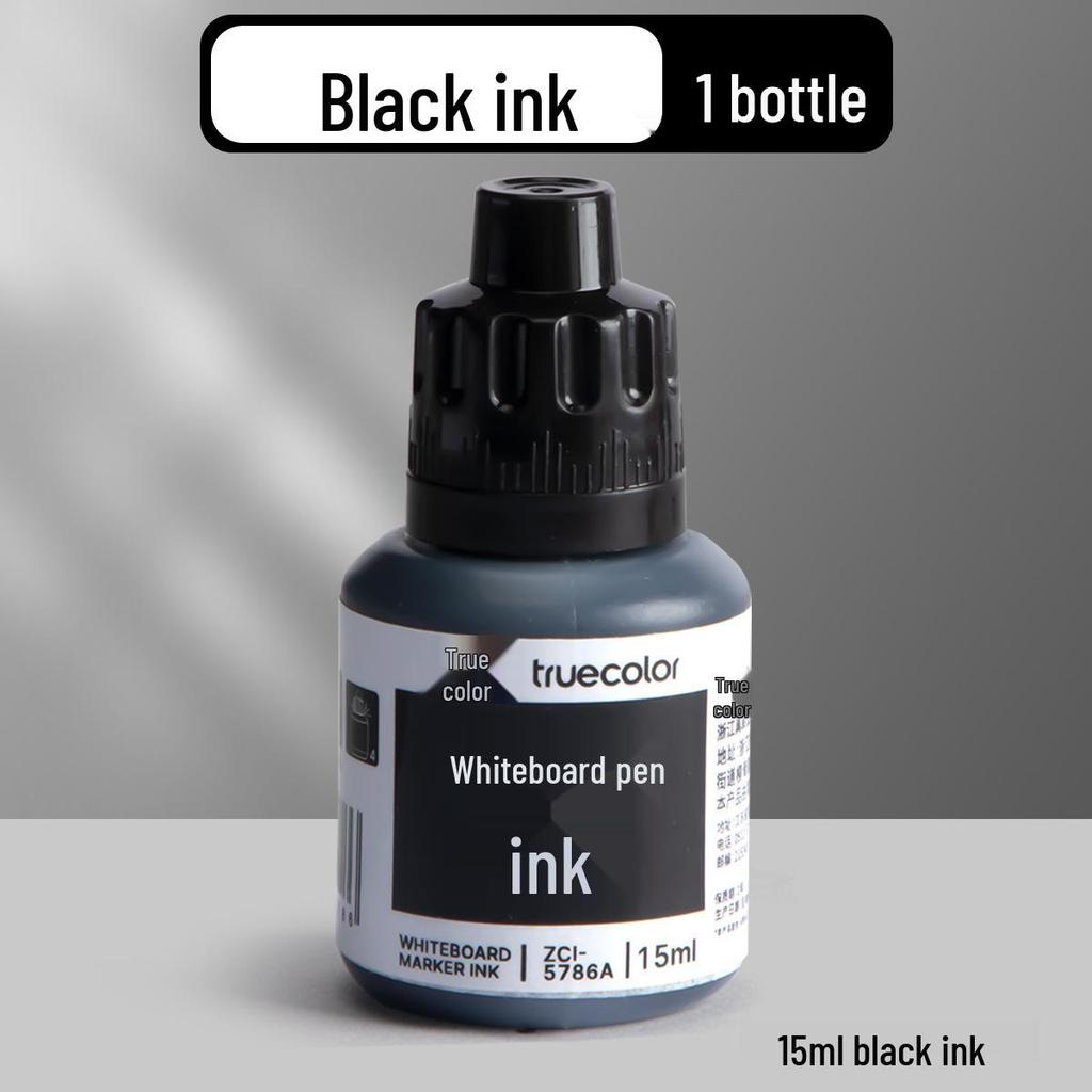 True Color Dual-Head Quick-Dry Fine-Tip Marker for Kids - Black, Waterproof, Oil-Based
