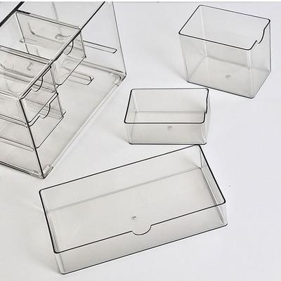 Scatola Contenitore con Cassetti Trasparente Grande Capacità Scaffale Multifunzionale per Merci Scomparto Scaffale Storage INS Studente