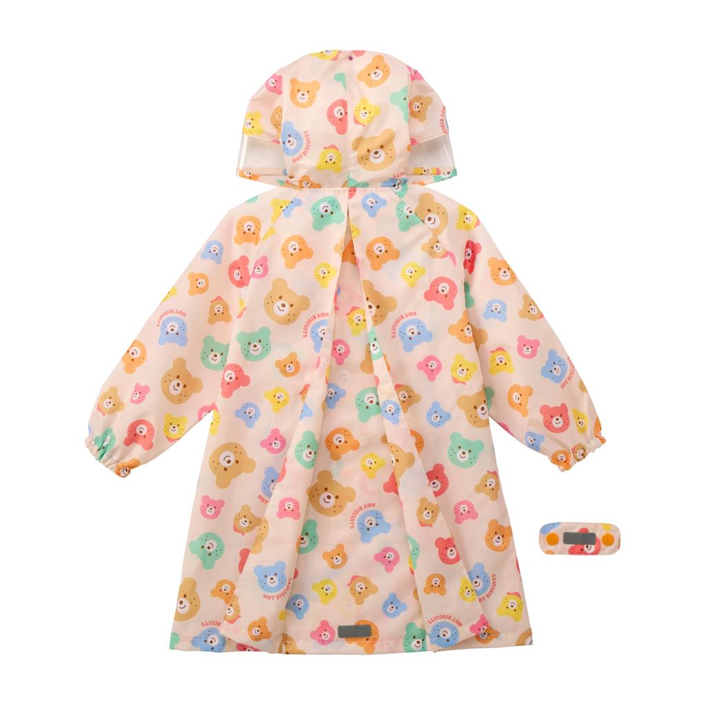Miki House Hot Biscuits Raincoat, Multicolor, for Boys and Girls, Baby, Kids, Size M (100-110cm), 70-3814-140