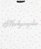 MARK GONZALES Women'S Flower Pattern Crop Short Sleeve T-Shirt - White