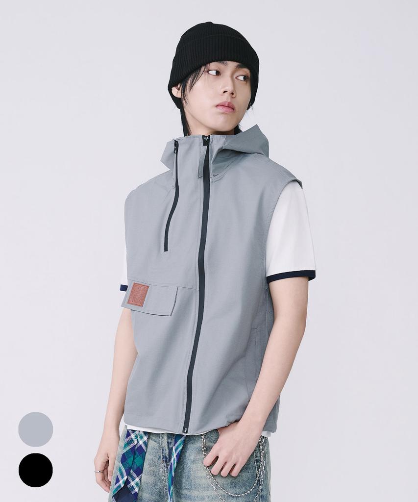 Ten Past Seven Utility Hooded Vest (2 Colors)