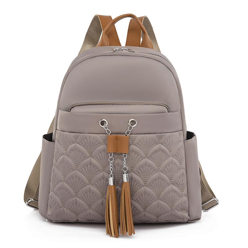 Dámský látkový batoh Oxford Látkový batoh Fashion Tassel Travel Backpack