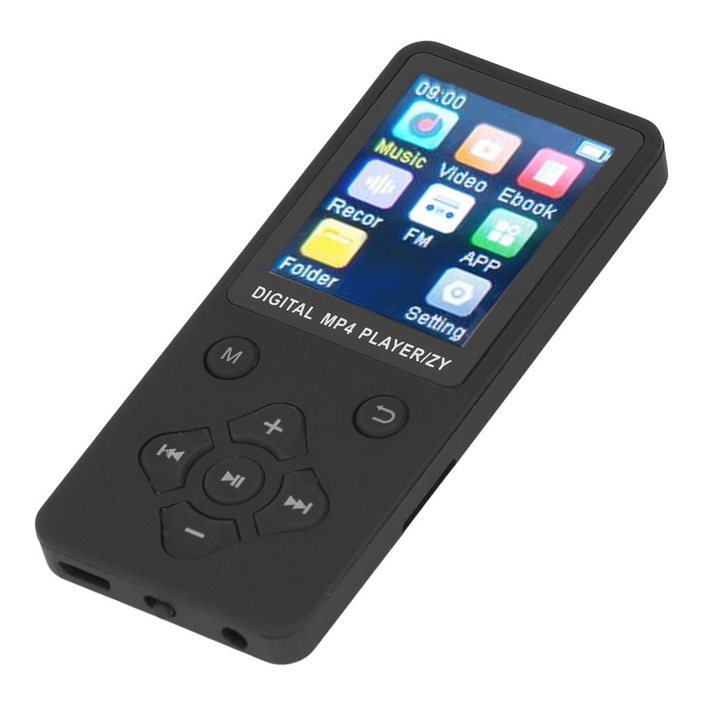 MP4 Player Multifunctional 1.8 Inch Color Screen BT 5.0 MP3 Music Player HiFi Music Player Supports Pictures Video